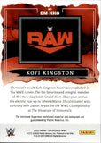 2023 Kofi Kingston Panini Impeccable WWE ELEGANCE SHIRT AUTO 68/75 AUTOGRAPH RELIC #EM-KKG Friday Night Smackdown