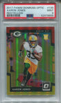 2017 Aaron Jones Donruss Optic RED AND YELLOW ROOKIE RC PSA 9 #135 Green Bay Packers 9655