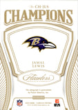 2025 Jamal Lewis Panini Flawless HOLO SILVER CHAMPIONS AUTO 14/20 AUTOGRAPH #CH-JLS Baltimore Ravens