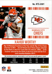 2024 Xavier Worthy Panini Contenders ROOKIE TICKET JERSEY Kansas City Chiefs #RTS-XWY
