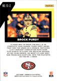 2022 Brock Purdy Panini Chronicles Flux ROOKIE RC #FX-2 San Francisco 49ers