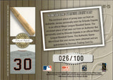2011 Orlando Cepeda Donruss Classics CLASSIC COMBOS BAT JERSEY 020/100 RELIC #CC-25 San Francisco Giants HOF