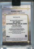 2023 George Brett Topps Luminaries BLUE HIT KINGS QUAD JERSEY AUTO 07/10 AUTOGRAPH RELIC #HKAR-GB Kansas City Royals HOF