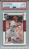 2014 Kolten Wong Panini Donruss ROOKIE RC PSA 10 #336 St. Louis Cardinals 1807