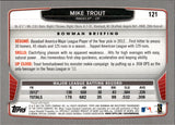 2013 Mike Trout Bowman HOMETOWN #121 Anaheim Angels 1