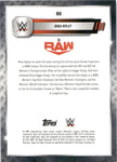 2025 Rhea Ripley Topps Chrome AQUA SHIMMER REFRACTOR 019/199 #80 Monday Night Raw