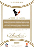 2025 Andre Johnson Panini Flawless RUBY RED FOIL DUAL JERSEY AUTO 17/20 AUTOGRAPH RELIC #GUMS-AJN Houston Texans