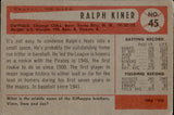 1954 Ralph Kiner Bowman #45 Chicago Cubs BV $100