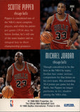 1996-97 Michael Jordan Scottie Pippen NBA Hoops HEAD 2 HEAD #HH2 Chicago Bulls HOF