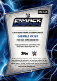 2026 Carmelo Hayes Topps Chrome WWE BLUE BRAND AUTO AUTOGRAPH #BBA-CAR Friday Night Smackdown 2