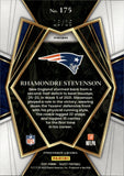 2021 Rhamondre Stevenson Panini Select PREMIER LEVEL ROOKIE WHITE 16/35 RC #175 New England Patriots