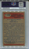 1955 Bob Thomason Bowman PSA/DNA AUTHENTIC AUTO AUTOGRAPH #115 Philadelphia Eagles 6387