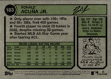 2023 Ronald Acuna Jr. Topps Heritage SP IMAGE VARIATION #183 Atlanta Braves