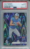 2023 Sam LaPorta Panini Phoenix PURPLE SEISMIC ROOKIE 093/125 RC PSA 10 #115 Detroit Lions 2701