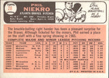 1966 Phil Niekro Topps #28 Atlanta Braves BV $20 2