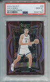 2024-25 Zach Edey Panini Select MAROON PRIZM CONCOURSE ROOKIE 086/175 RC PSA 10 #98 Memphis Grizzlies 1541