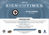 2024-25 Dylan Samberg Upper Deck SP Authentic SIGN OF THE TIMES AUTO AUTOGRAPH #SOTT-SA Winnipeg Jets