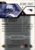2004 Tom Brady Upper Deck Game JERSEY RELIC #TB-GJ New England Patriots