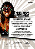 2023 Adam Bomb Leaf Heroes of Wrestling PURPLE AUTO AUTOGRAPH #BA-AB1 WWE Legnd