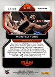 2022 Montez Ford Panini Prizm AQUA 05/49 #125 Monday Night Raw