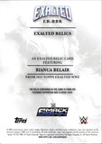 2025 Bianca Belair Topps Exalted WWE AQUA SHIRT RELIC #ER-BBR Friday Night Smackdown