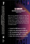 2022 CJ Abrams Topps Stadium Club Chrome ROOKIE BEAM TEAM ORANGE REFACTOR 06/25 RC #BT-9 Washington Nationals