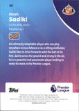 2025-26 Noah Sadiki Topps Chrome Premier League #161 17/25 ORANGE RAYWAVE SUNDERLAND