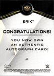 2019 Erik Topps WWE NXT GOLD ROOKIE AUTO 03/10 AUTOGRAPH RC #A-E NXT
