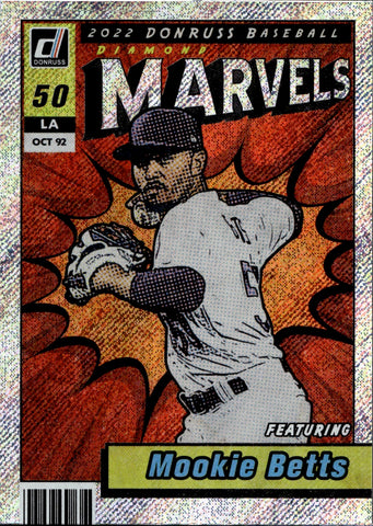 2022 Mookie Betts Panini Donruss MARVELS Los Angeles Dodgers #M-3