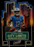 2023 Hendon Hooker Panini Prestige CITY LIMITS ROOKIE Detroit Lions #CL-5