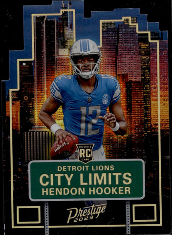 2023 Hendon Hooker Panini Prestige CITY LIMITS ROOKIE Detroit Lions #CL-5