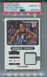 2023 Dyson Daniels Authograph Panini Contenders ROOKIE TICKET RELIC AUTO PSA 10 #RTS-DDN NEW ORLEANS PELICANS 2461 CERTIFIED AUTO