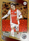2025-26 Mika Godts Topps UEFA Champions League #161 09/50 GOLD MINI DIAMONDS AFC AJAX