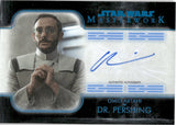 2020 Omid Abtahi as Dr. Pershing Autograph Topps Star Wars Masterwork #A-OA 41/99 BLUE FOIL AUTO