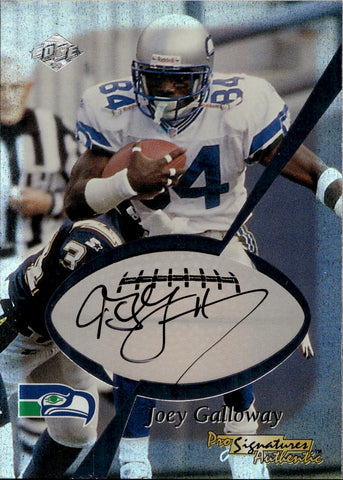 1999 Joey Galloway Collector's Edge PRO SIGNATURE AUTHENTICS AUTO Seattle Seahawks