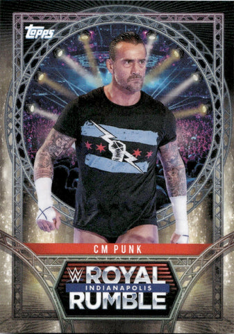 2025 CM Punk Topps ROYAL RUMBLE #RR-19 Monday Night Raw