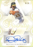 2023 Dennis Eckersley Leaf Trinity DIVINITY AUTO 09/10 AUTOGRAPH D-DE1 Oakland A's