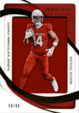 2024 Michael Wilson Panini Immaculate Collection CLEARLY IMMACULATE JUMBO JERSEY 50/99 RELIC #CIJ-MWN Arizona Cardinals
