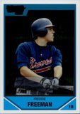 2007 Freddie Freeman Bowman Draft Picks and Prospects Chrome 1ST BOWMAN ROOKIE RC #BDPP12 Atlanta Braves 6