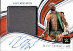 2023 Kofi Kingston Panini Immaculate Collection WWE JUMBO SHIRT AUTO 94/99 AUTOGRAPH RELIC #MA-KKG Monday Night Raw