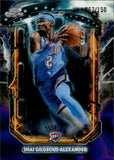 2025-26 Shai Gilgeous-Alexander Topps Cosmic Chrome EXTRATERRESTRIAL TALENT PURPLE NEBULA REFRACTOR 067/150 #ET-1 Oklahoma City Thunder MVP