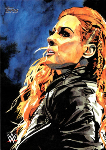 2020 Becky Lynch Topps WWE Undisputed ROB SCHAMBERGER ILLUSTRATIONS #RS-3 Monday Night Raw