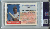 1993 Ray Lankford Topps Finest REFRACTOR PSA 8 #187 St. Louis Cardinals 5267