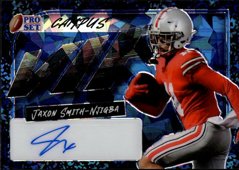 2023 Jackson Smith-Njigba Leaf Pro Set Metal BLUE CRYSTALS CAMPUS VIP AUTO 07/10 AUTOGRAPH #VIP-JSN Seattle Seahawks