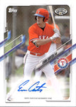 2021 Evan Carter Topps Pro Debut ROOKIE AUTO AUTOGRAPH #PD-29 Texas Rangers 2