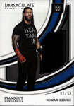 2022 Roman Reigns Panini Immaculate WWE STANDOUT SHIRT 92/99 RELIC #SM-RRN Friday Night Smackdown