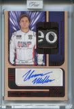 2025 Vinnie Miller Panini Turn Four RED FOIL FIRE SUIT AUTO 09/15 AUTOGRAPH RELIC #MA-VML B. J. McLeod Motorsports