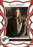 2020 Eddard Stark Rittenhouse Game of Thrones THE COMPLETE SERIES THE CAST RED PARALLEL 28/75 #C1