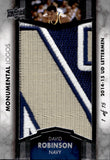 2013-14 David Robinson Upper Deck Lettermen MONUMENTAL LOGOS 01/15 RELIC #ML-DR San Antonio Spurs HOF