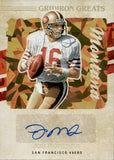 2021 Joe Montana Panini Donruss GRIDIRON GREATS AUTO AUTOGRAPH #GG42 San Francisco 49ers HOF